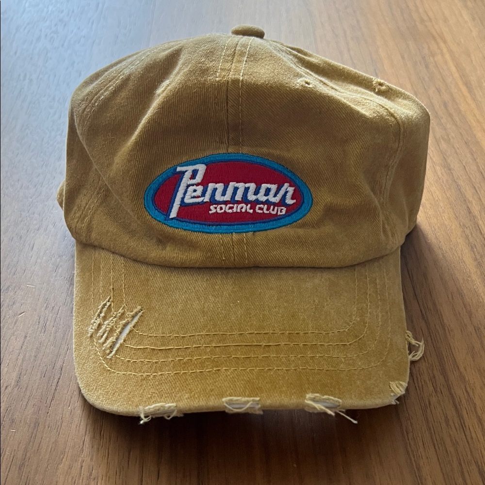 Penmar Social Club golf Distressed Baseball Cap - Mustard